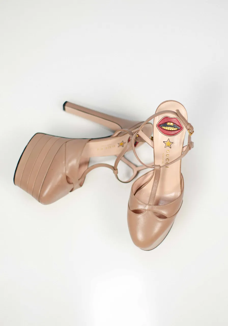 Sandália Gucci Plataforma 