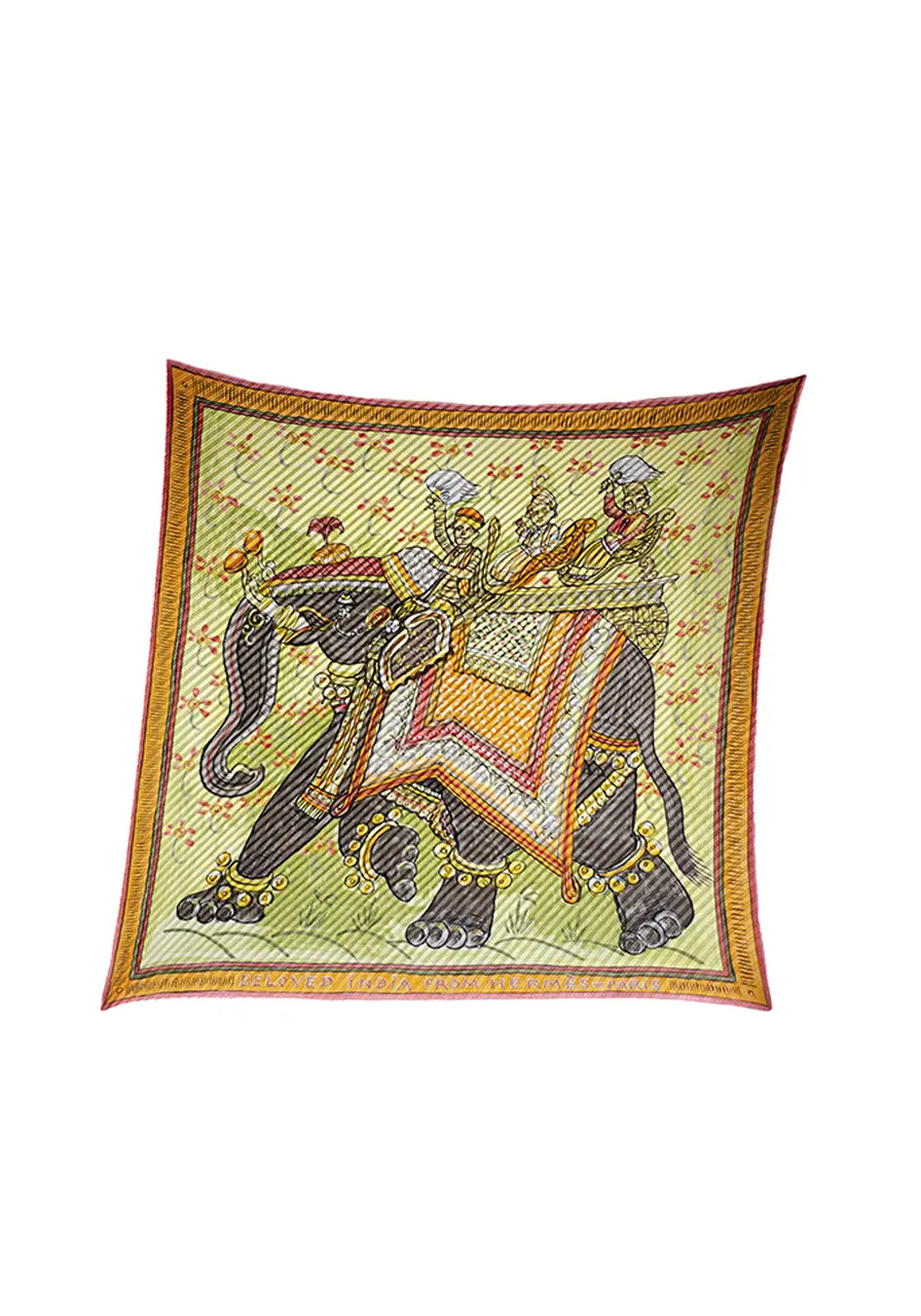 Lenço Hermès Silk Plissado