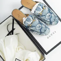 Mule Gucci Princetown Cetim - imagem 2