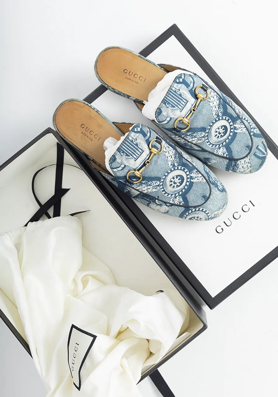 Mule Gucci Princetown Cetim