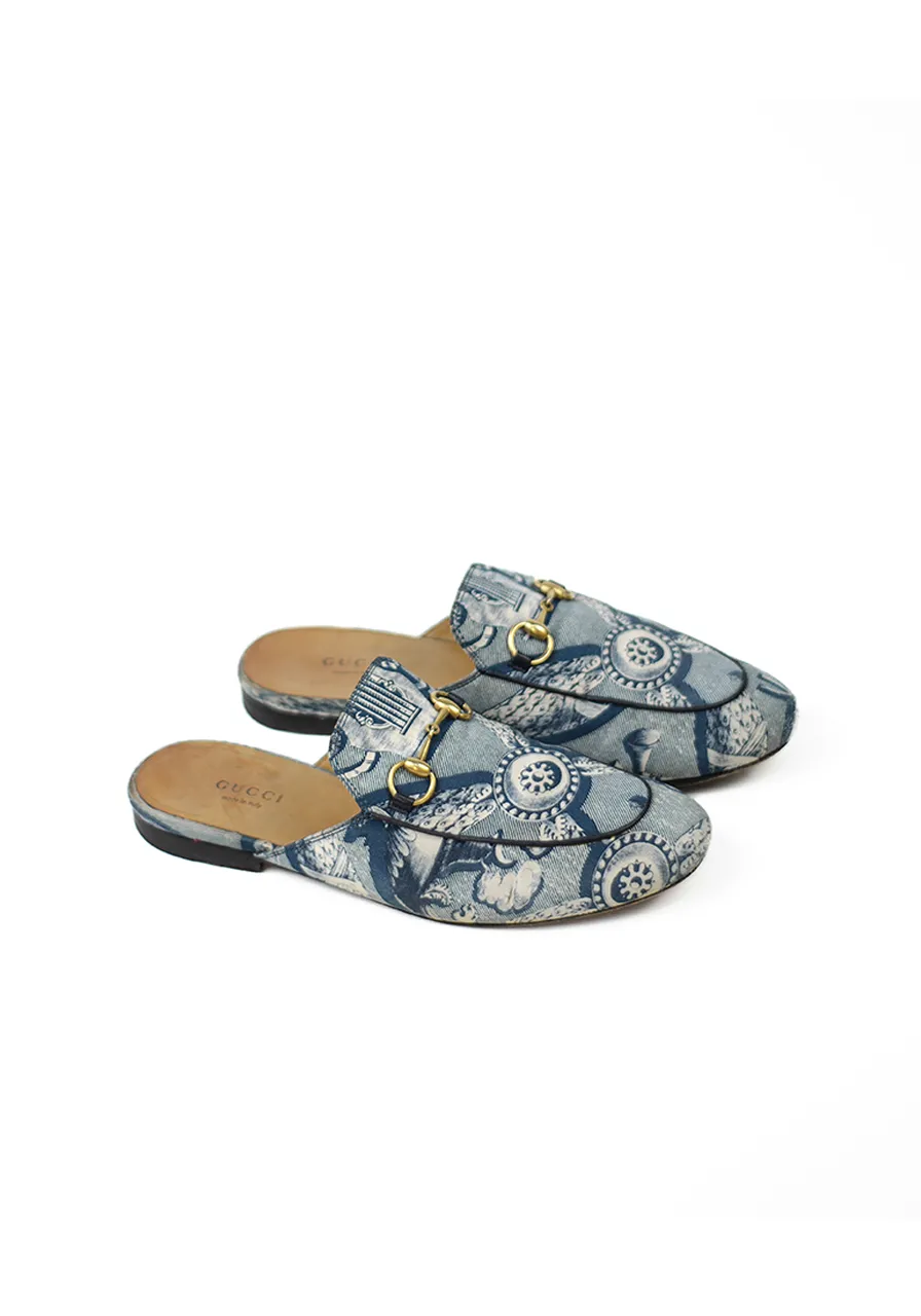 Mule Gucci Princetown Cetim