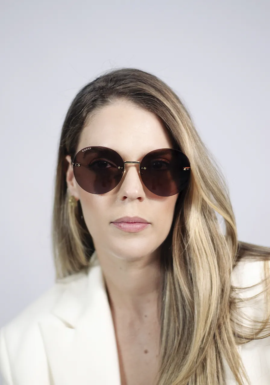 Óculos de Sol Gucci Redondo