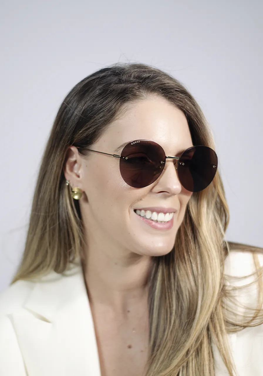 Óculos de Sol Gucci Redondo