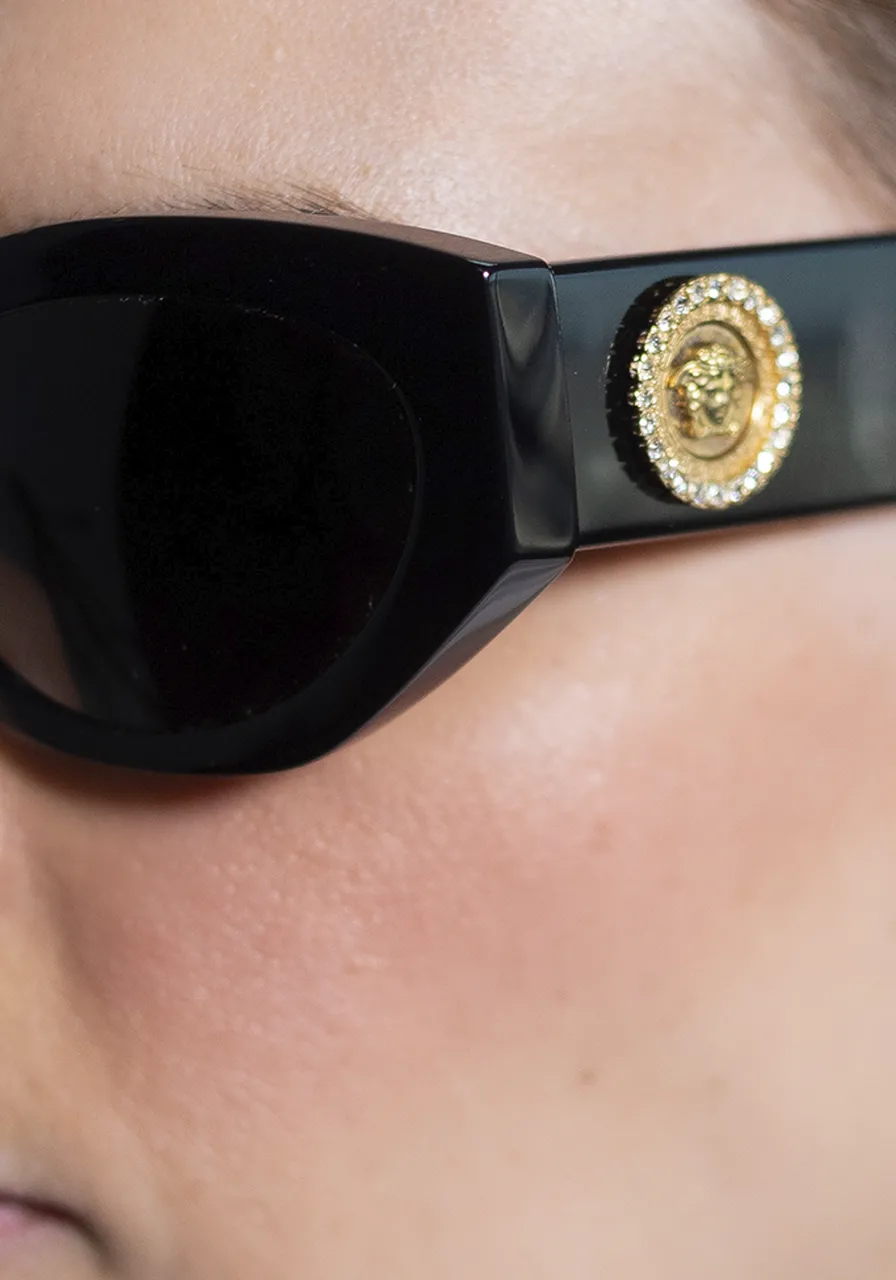 Óculos de Sol Versace Gatinho Black Angel 