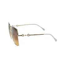 Óculos de Sol Gucci Gold Square - imagem 5