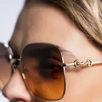 Óculos de Sol Gucci Gold Square - imagem 3
