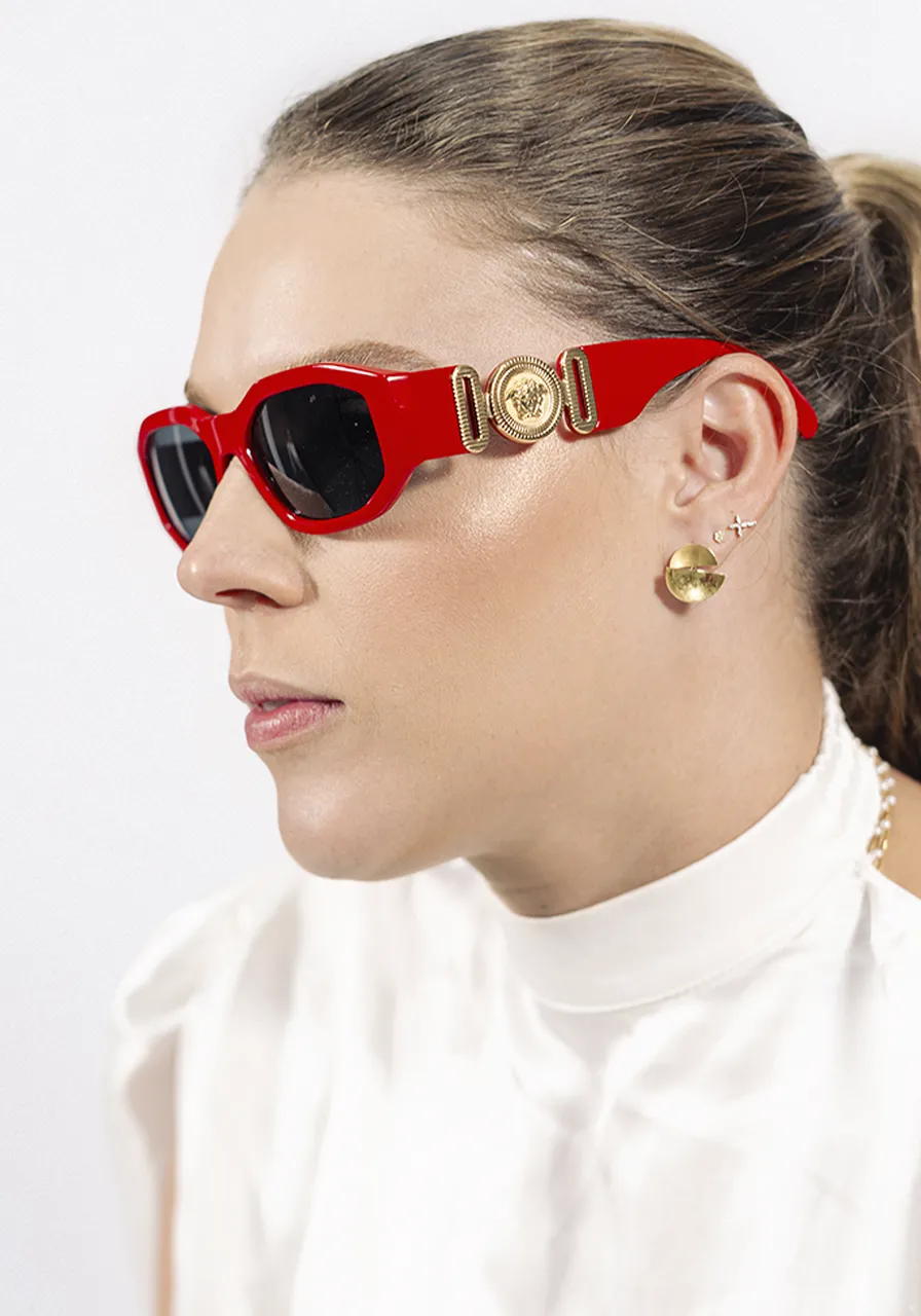 Óculos de Sol Versace Vermelho 