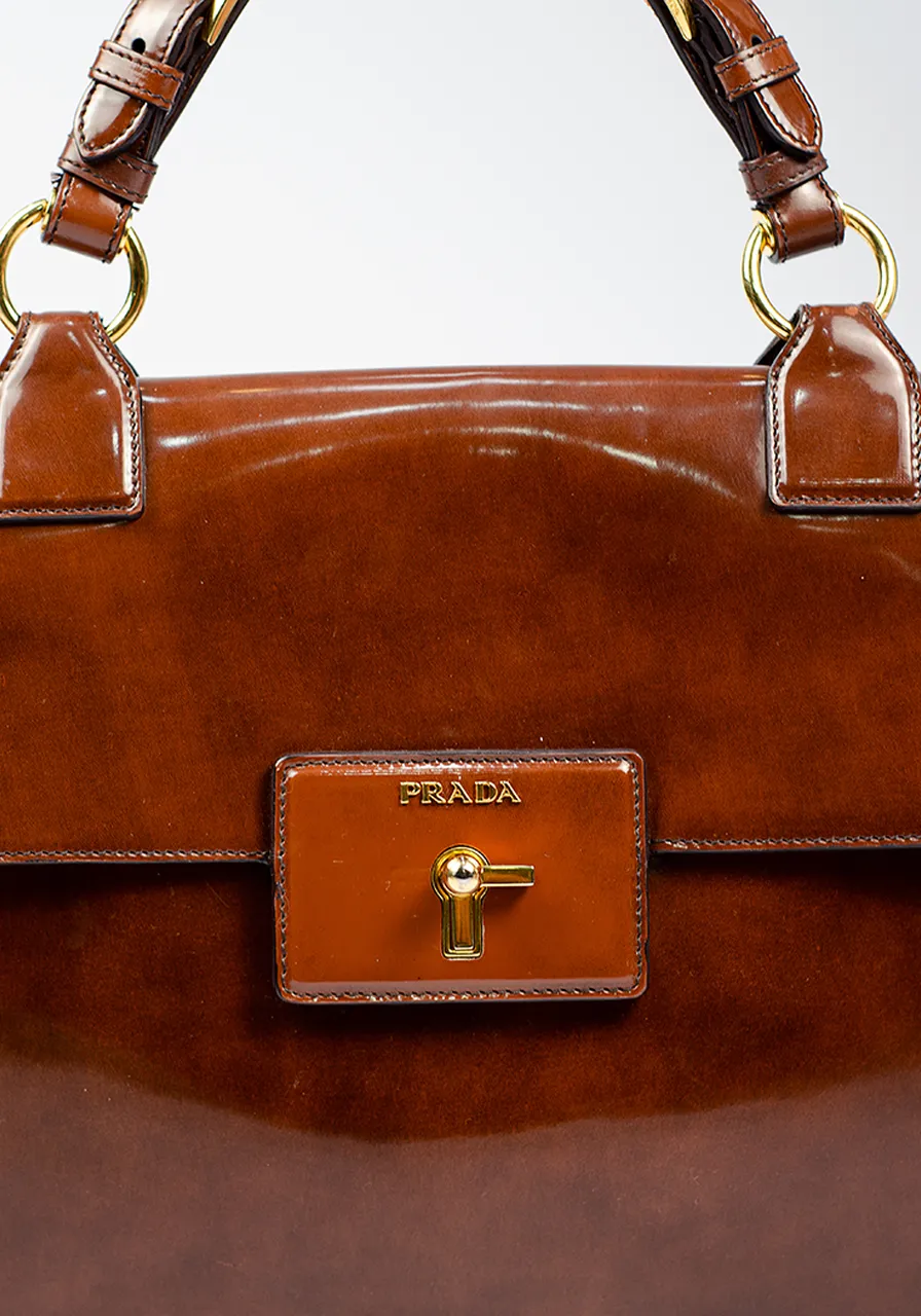 Prada Spazzolato Top Handle