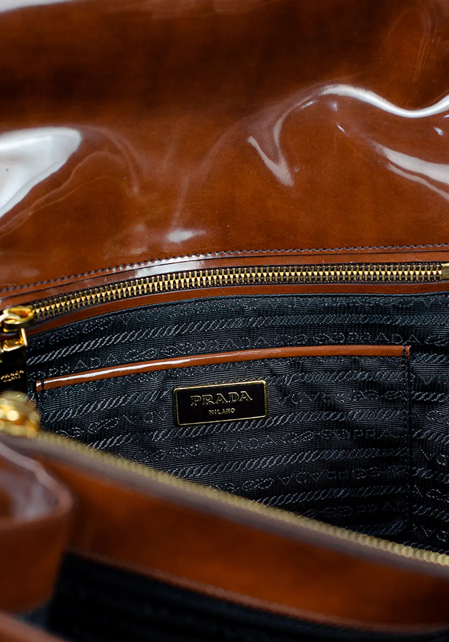 Prada Spazzolato Top Handle