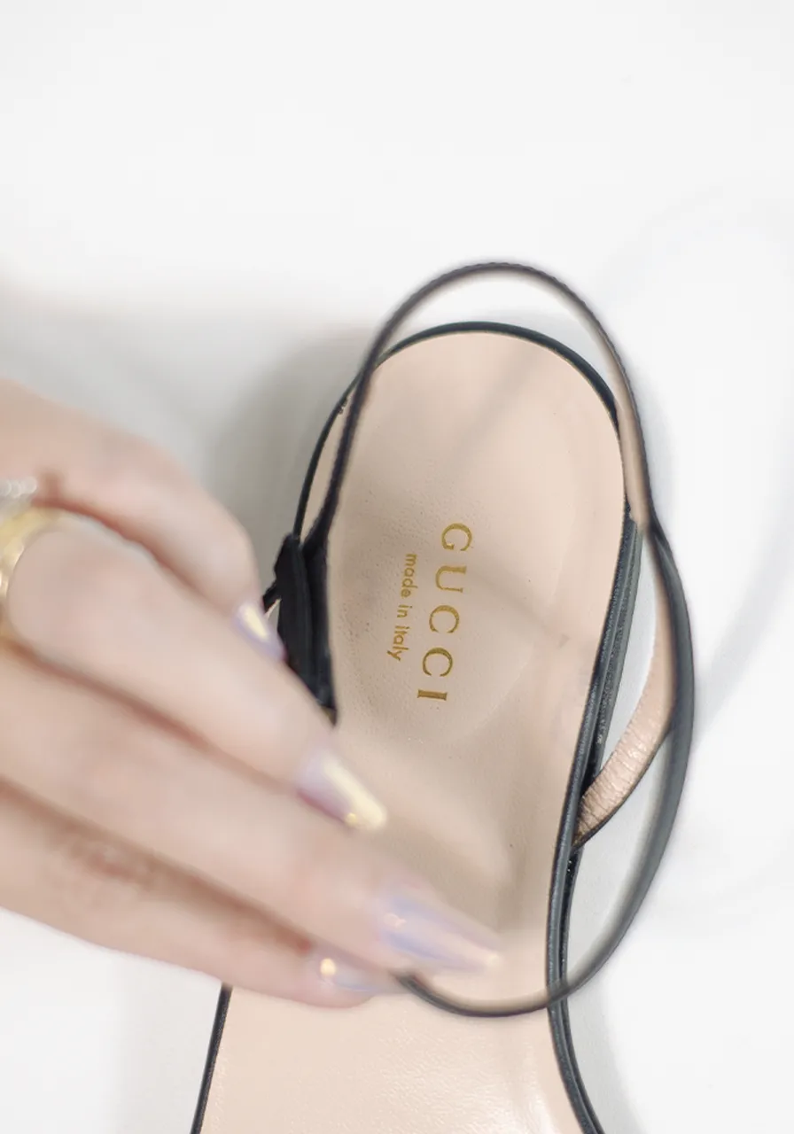 Sandália Gucci Rasteira Double G