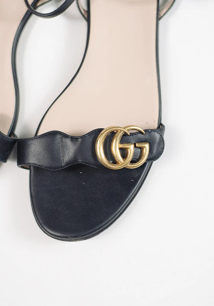 Sandália Gucci Rasteira Double G