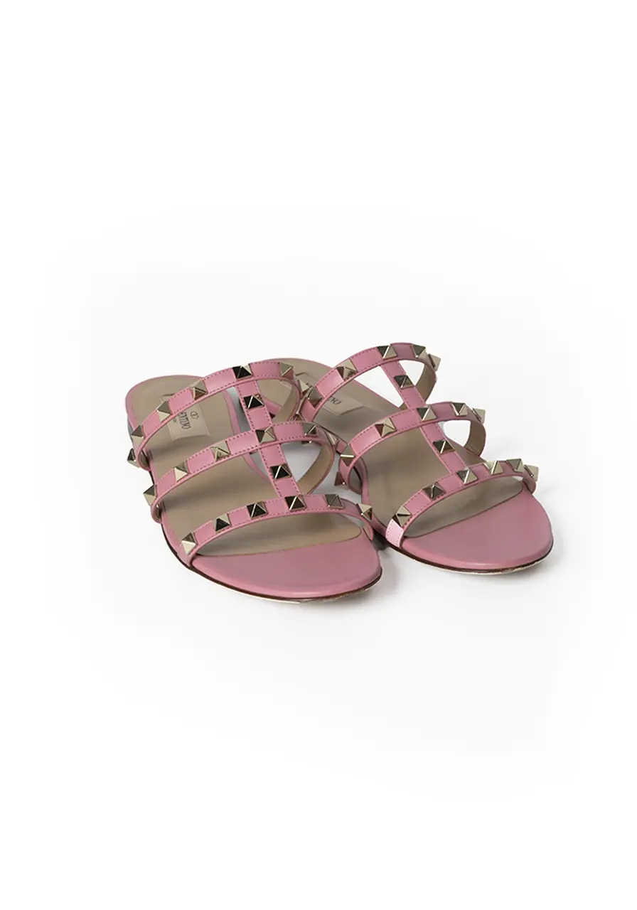 Sandália Flat Valentino Rockstud 
