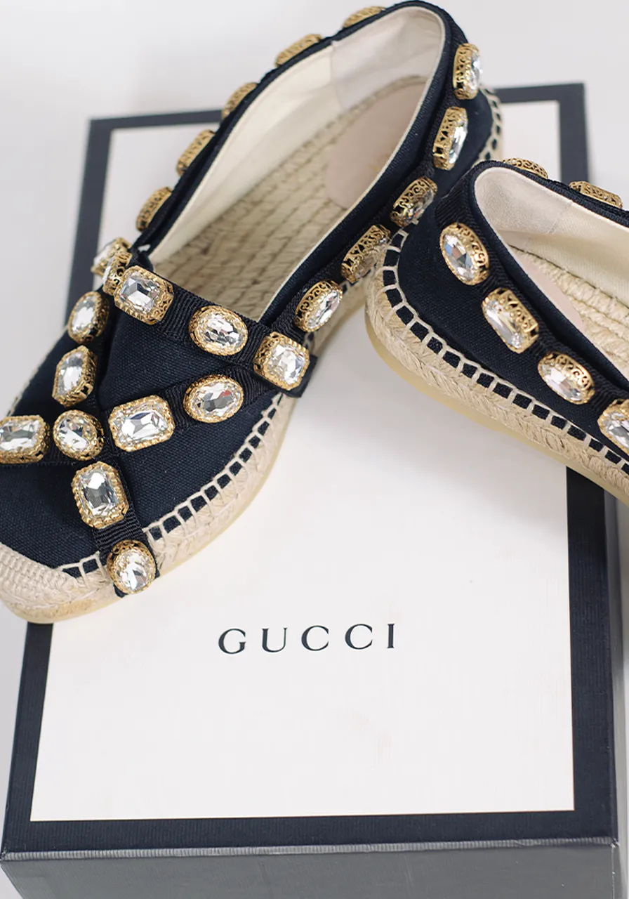 Sandália Gucci Espardrilles 