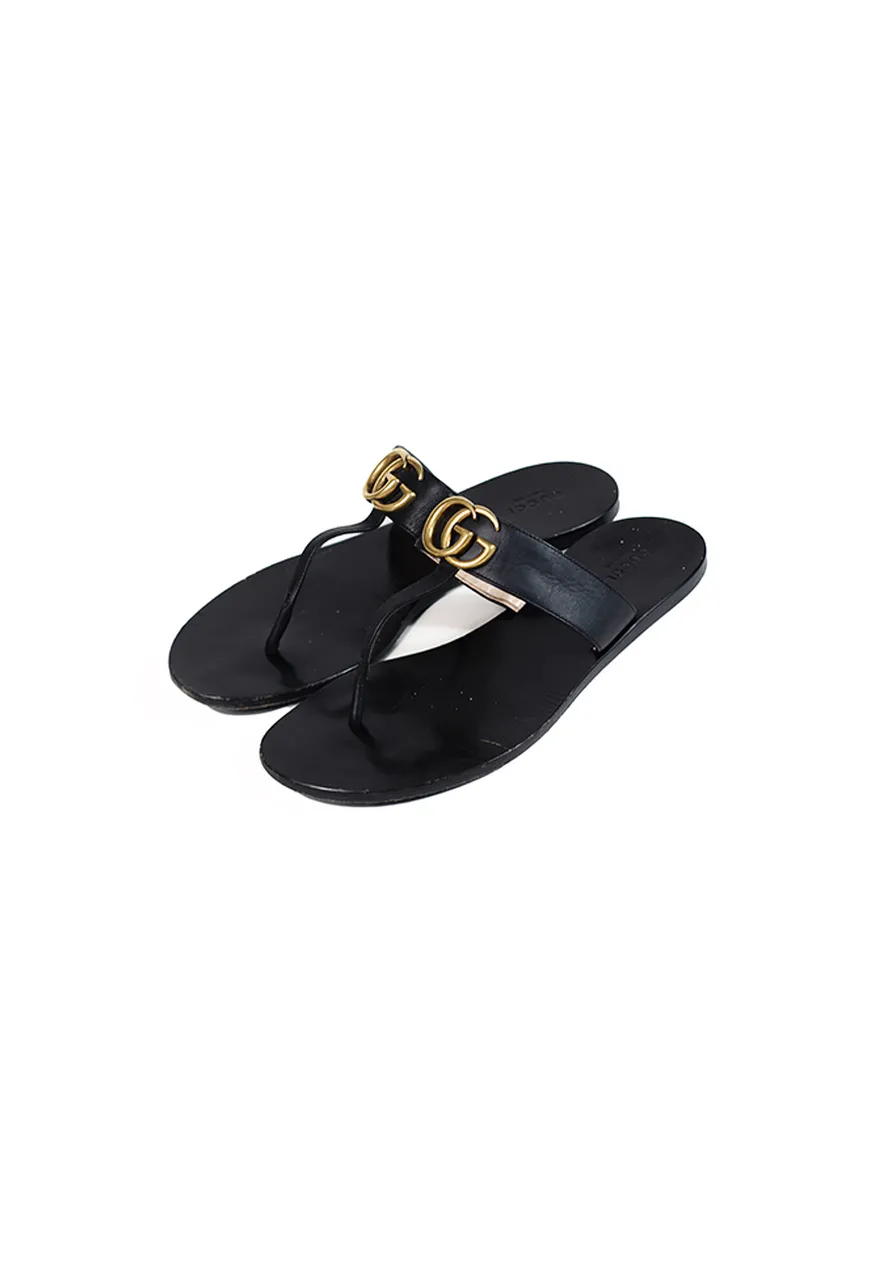 Sandália Gucci GG Preta 