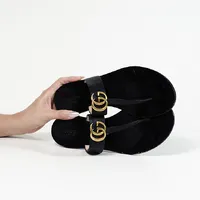 Sandália Gucci GG Preta  - imagem 3