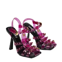 Sandália Versace Lauren Com Cristal - imagem 1