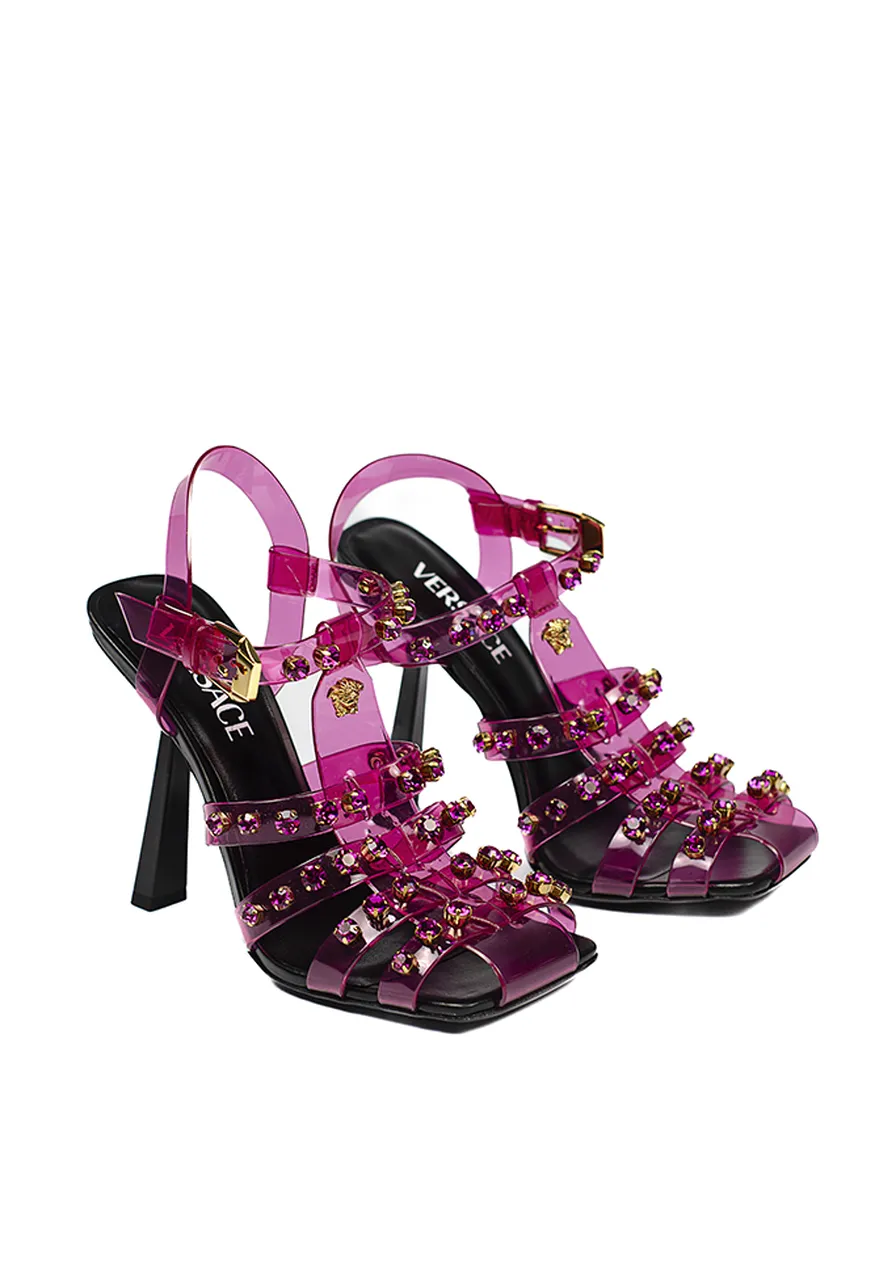 Sandália Versace Lauren Com Cristal