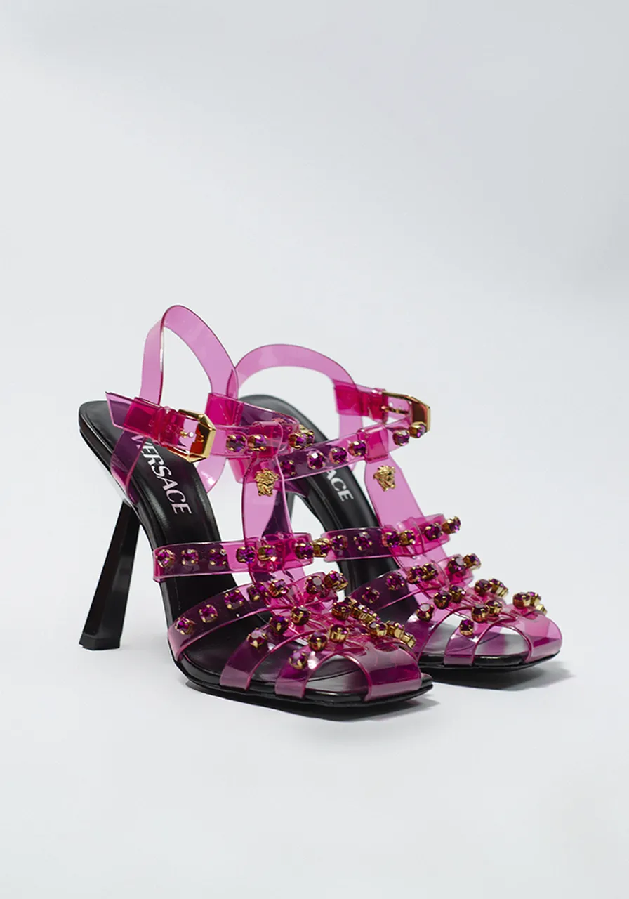 Sandália Versace Lauren Com Cristal