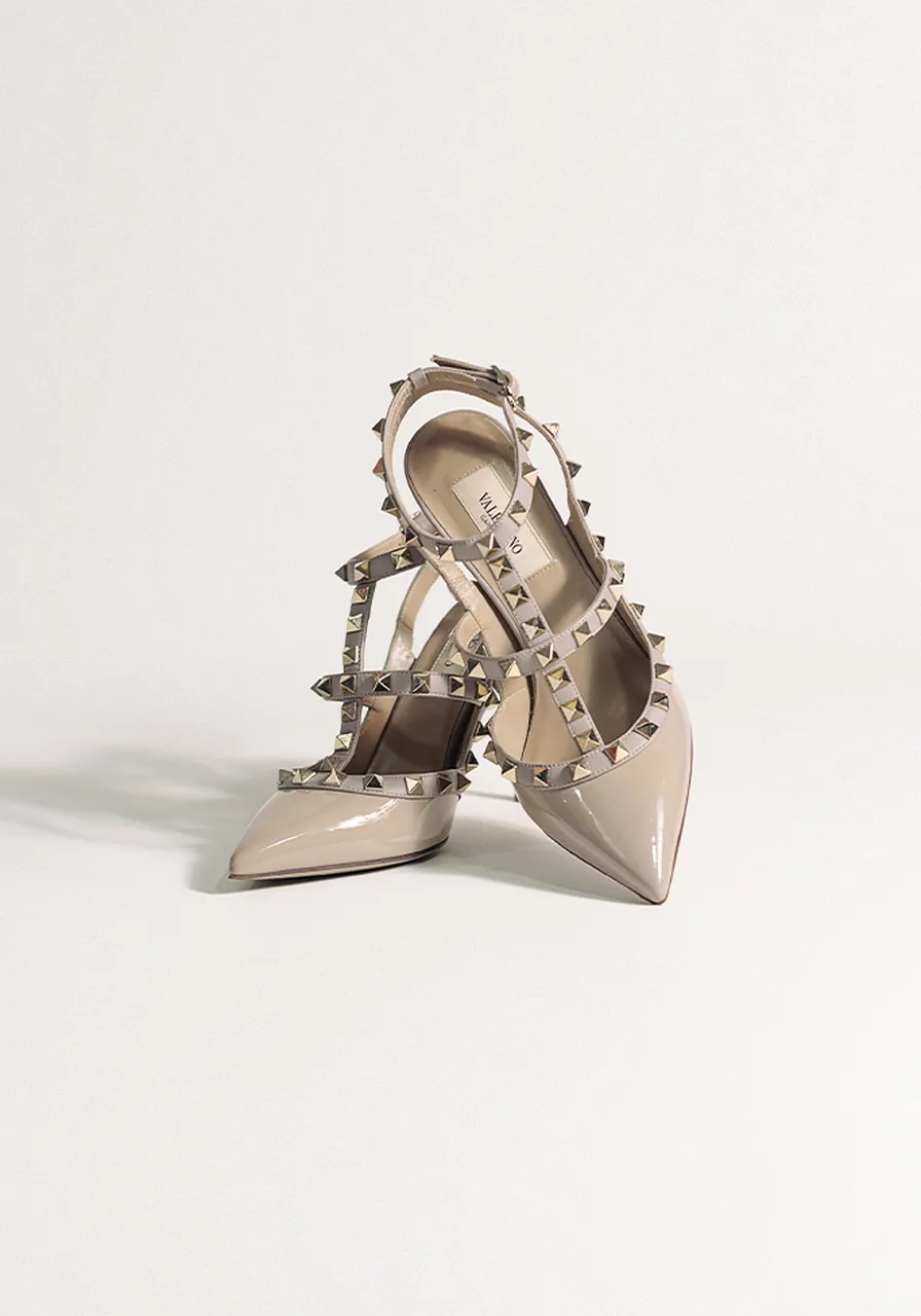 Scarpin Valentino Rockstud Caged