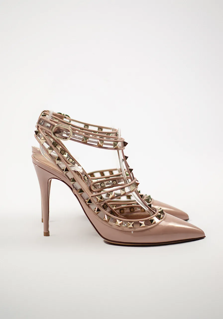 Scarpin Valentino Rockstud Verniz