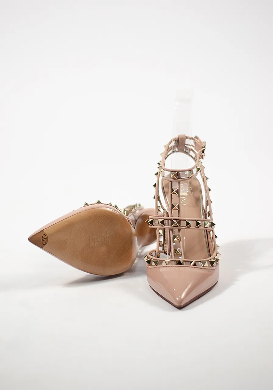 Scarpin Valentino Rockstud Verniz