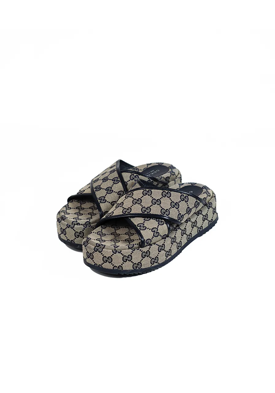Slide Gucci Criss Cross GG 