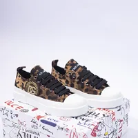Tênis Dolce & Gabbana Com Cadarço e Estampa de Leopardo   - imagem 2