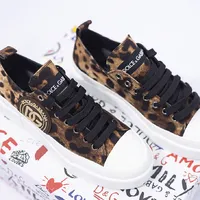 Tênis Dolce & Gabbana Com Cadarço e Estampa de Leopardo   - imagem 3