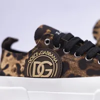 Tênis Dolce & Gabbana Com Cadarço e Estampa de Leopardo   - imagem 5