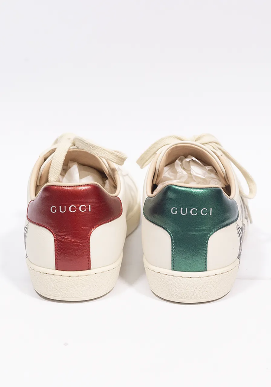 Tênis Gucci Ace Cats Off-White