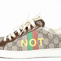 Tenis Gucci Mens Fake/Not Print Ace Sneakers  - imagem 4