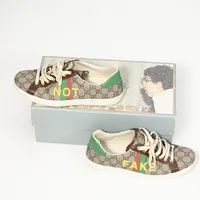 Tenis Gucci Mens Fake/Not Print Ace Sneakers  - imagem 2
