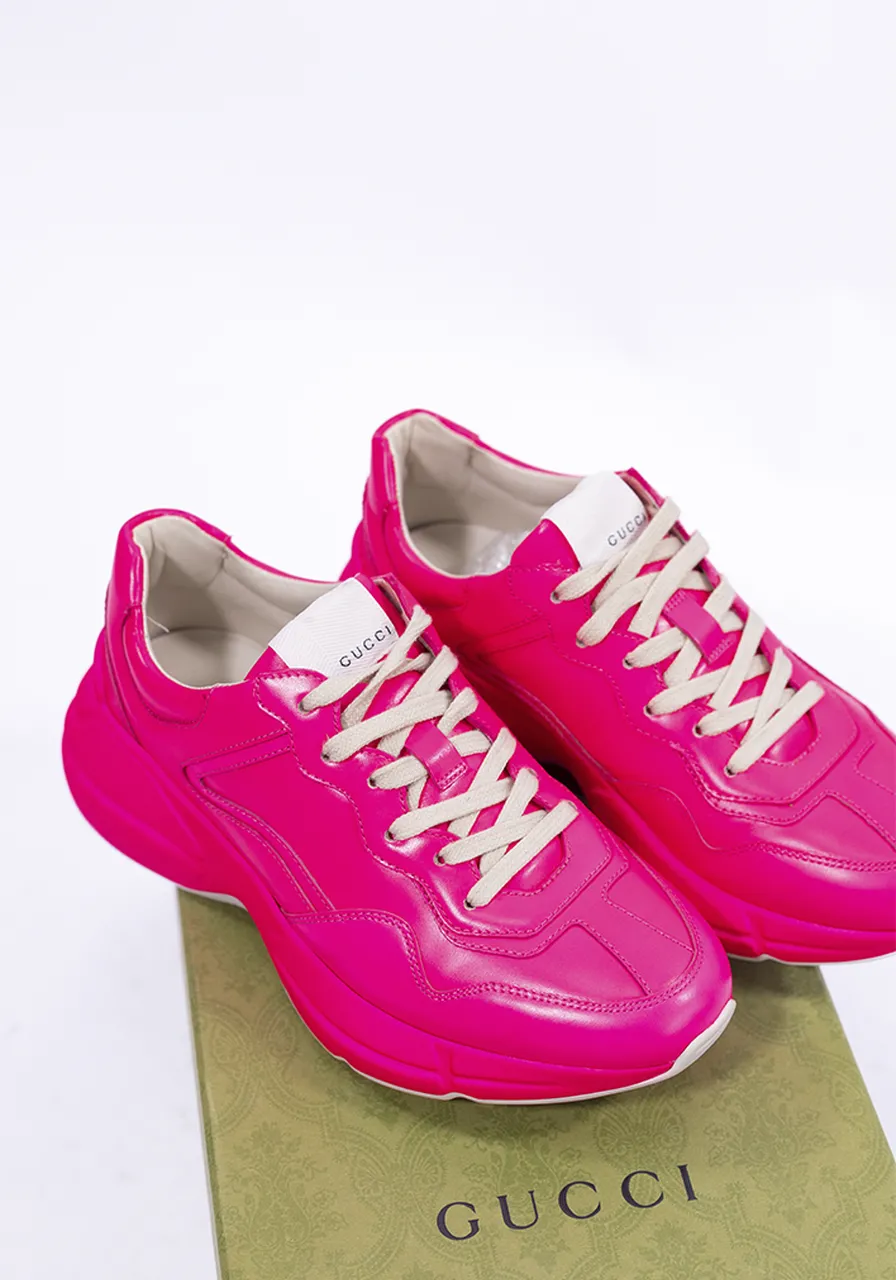 Tênis Gucci Rhyton Fluorescente  