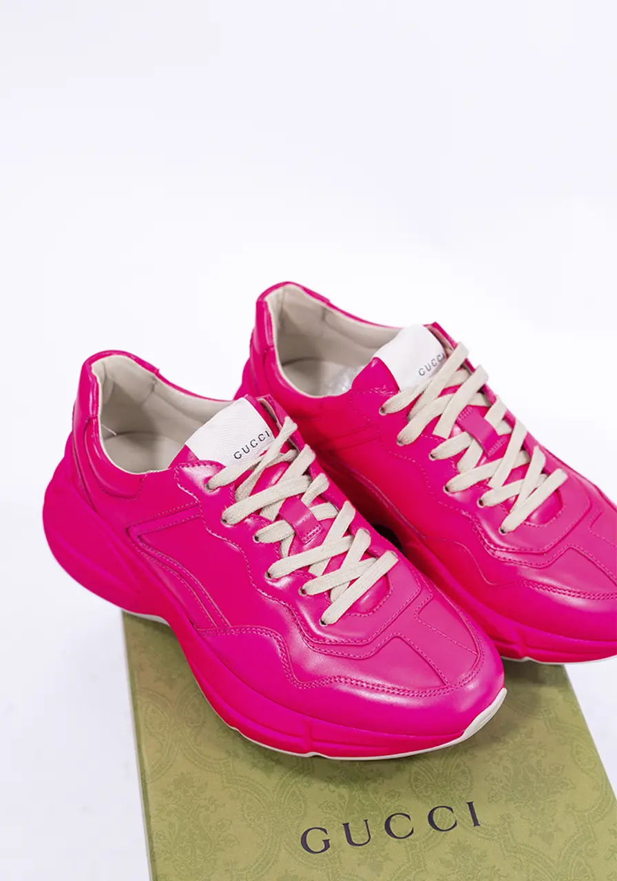 Tênis Gucci Rhyton Fluorescente  