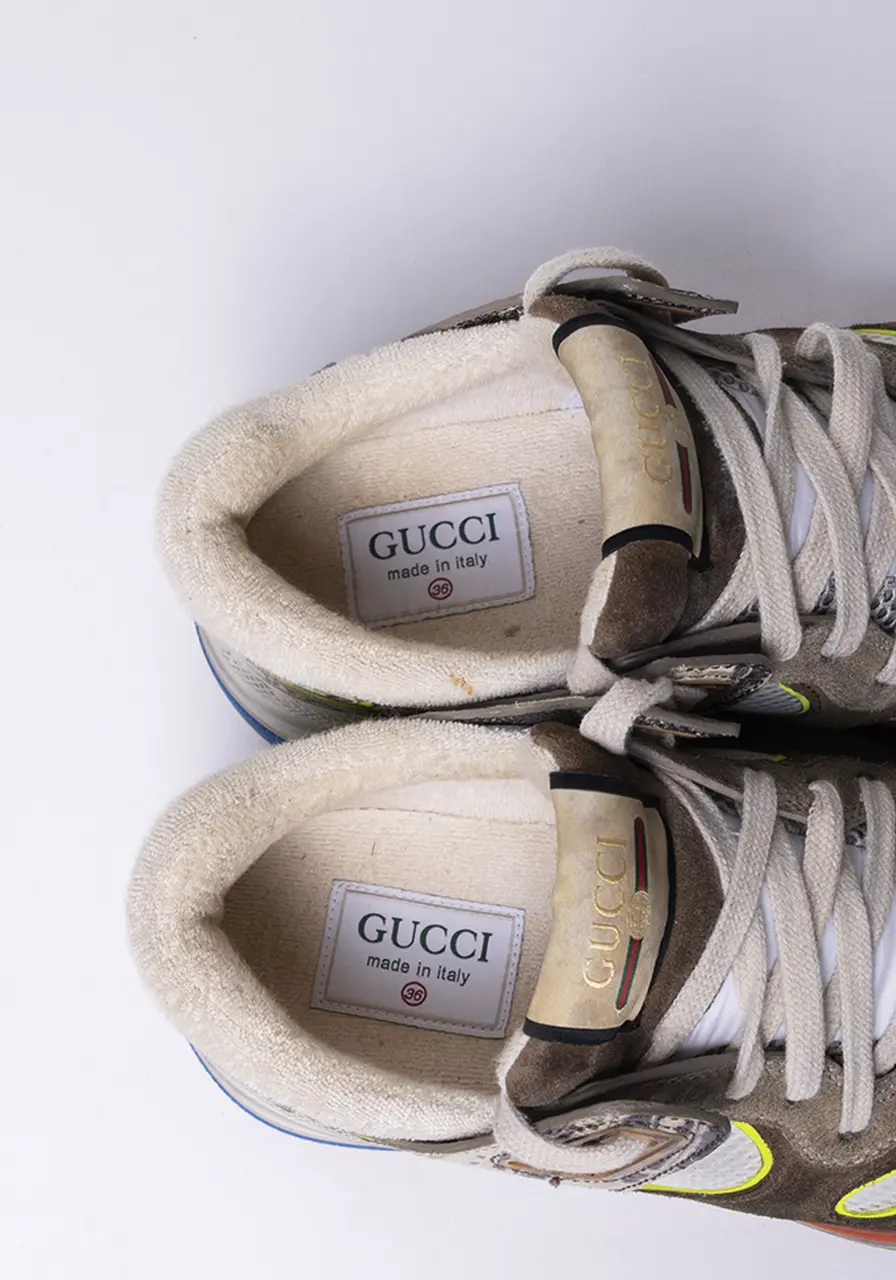 Tênis Gucci Ultrapace Natural Ardesia 
