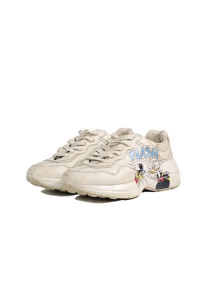 Tênis Gucci X Disney Rhyton Donald Duck 