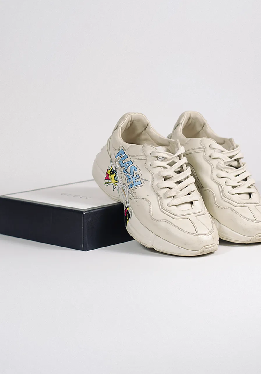 Tênis Gucci X Disney Rhyton Donald Duck 