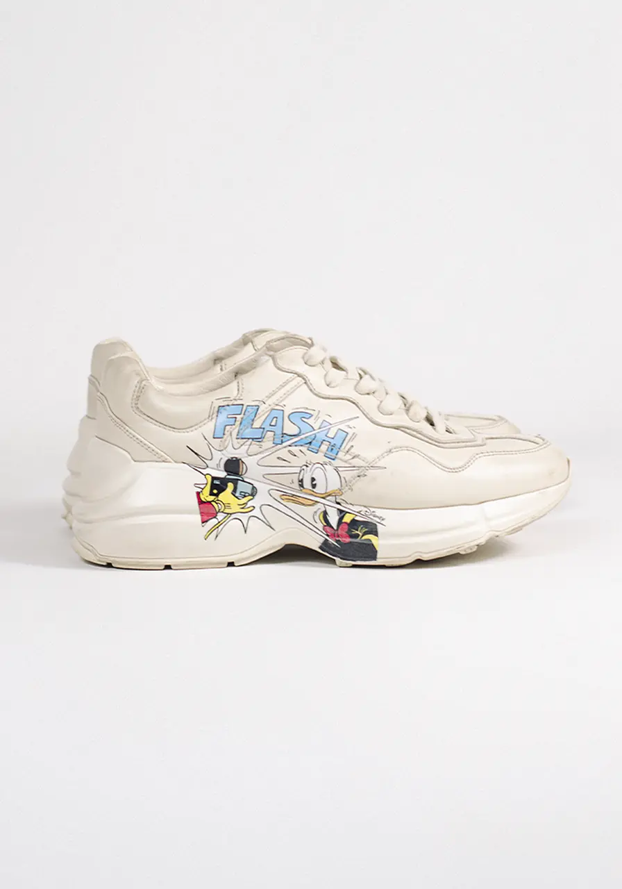 Tênis Gucci X Disney Rhyton Donald Duck 