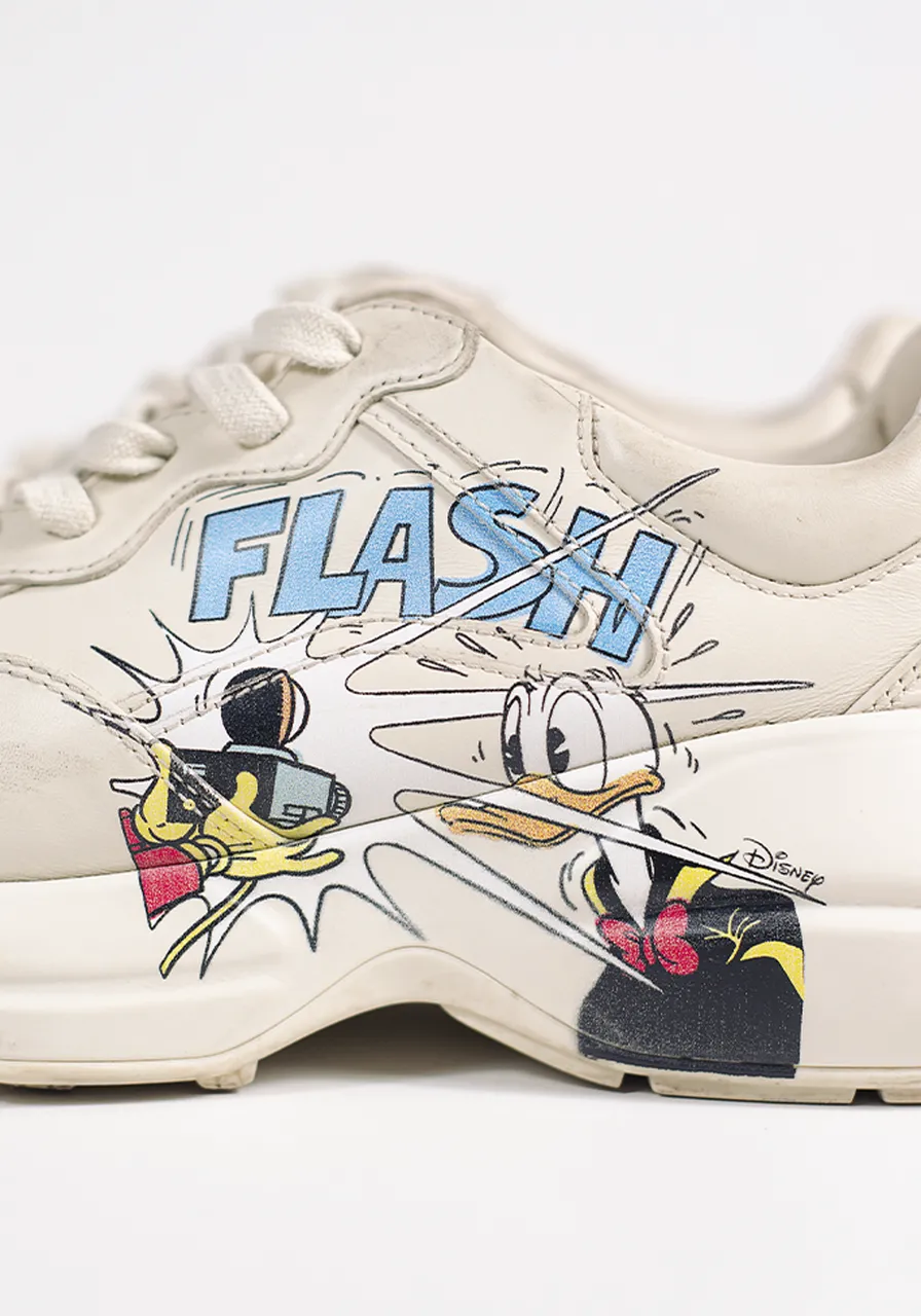 Tênis Gucci X Disney Rhyton Donald Duck 
