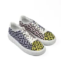 Tênis Versace Greca Multi Lace Up Low  - imagem 1