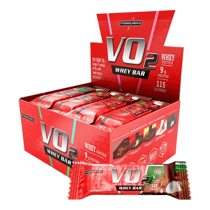 VO2 WHEY BAR 12X30G COCO INTEGRALMEDICA