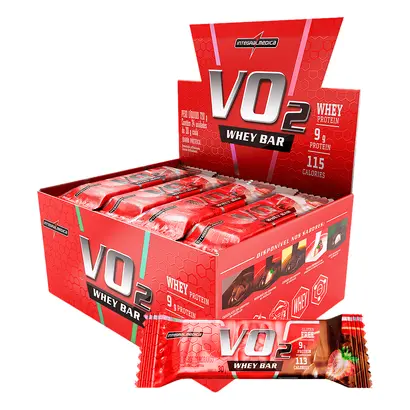VO2 WHEY BAR 12X30G MORANGO