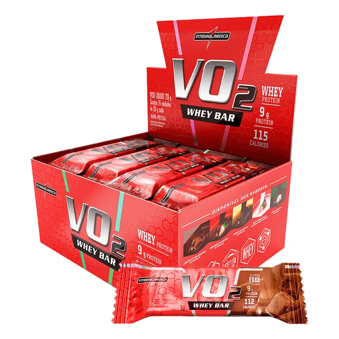 VO2 WHEY BAR 12X30G CHOCOLATE