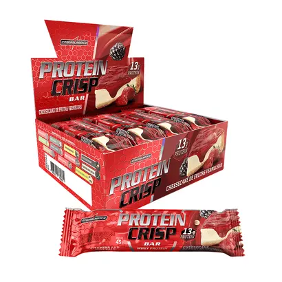 PROTEIN CRISP 12X45G CHEESECAKE FRUTAS VERMELHAS