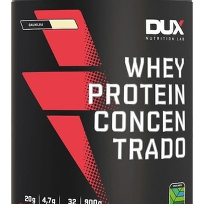 WHEY PROTEIN CONCENTRADO BAUNILHA 900G POTE DUX