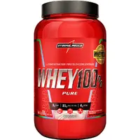 WHEY 100% MORANGO 900G INTEGRALMEDICA - imagem 1