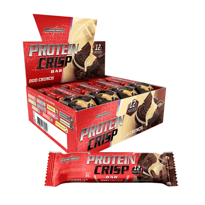 PROTEIN CRISP 12X45G DUO CRUNCH INTEGRALMEDICA