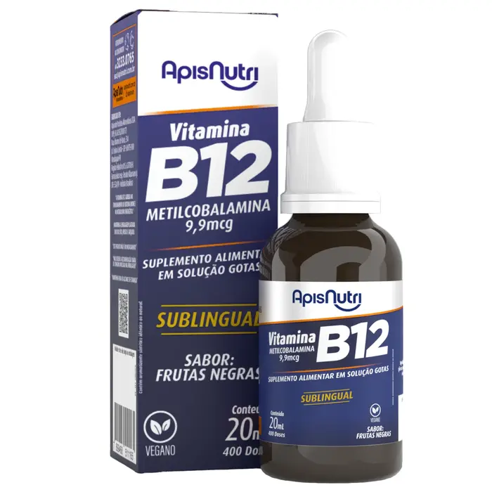VITAMINA B12 20ML FRUTAS NEGRAS METILCOBALAMINA 9,9MCG