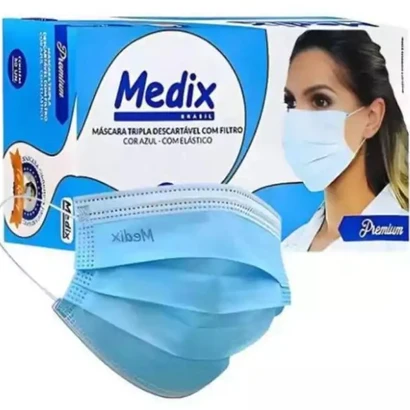 Mascara Tripla Descartável C/50 unidades Medix