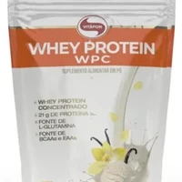 WHEY PROTEIN CONC. 900G BAUNILHA POUCH VITAFOR - imagem 1